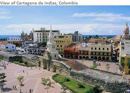 Photo of port area of Cartagena de indias